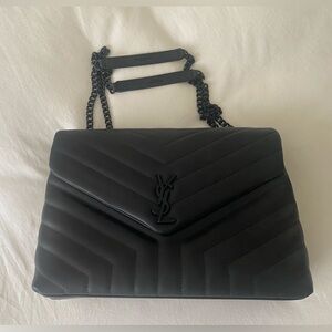 Yves Saint Laurent Black Quilted Shoulder Bag
